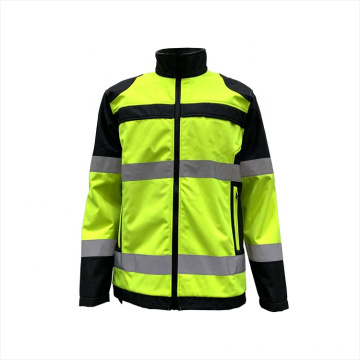 Hi vis winter waterproof safety reflective bike jacket